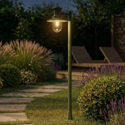 Pathway Light Eloretta Lindby, dimmable, Green, metal, Country House / Rustic, Outdoor lights Pathway Light Eloretta Lindby, dimmable, Green, metal, Country House / Rustic, Outdoor lights