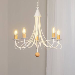 ONLI Milvia 5-Light Dimmable White / Opal Chandelier - Pendant Light ONLI Milvia 5-Light Dimmable White / Opal Chandelier - Pendant Light