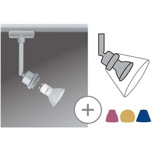 Paulmann URail LED spot 3.5 W GZ10 chrome matt URail, dimmable, Alu / grey / zinc, Living / Dining Room, metal, Modern Paulmann URail LED spot 3.5 W GZ10 chrome matt URail, dimmable, Alu / grey / zinc, Living / Dining Room, metal, Modern