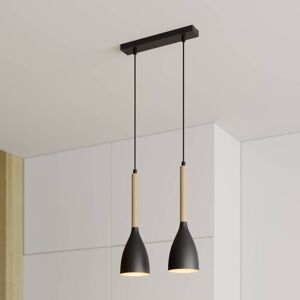 Luminex Muza Pendant Light - 2 Lights - Black/Oro Luminex Muza Pendant Light - 2 Lights - Black/Oro