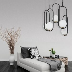 Jupiter Igon Modern Black Chandelier 5-Pt 1728 Jupiter Igon Modern Black Chandelier 5-Pt 1728