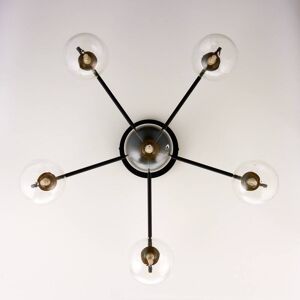 Ceiling Light Figaro Jupiter, dimmable, Black, Living / Dining Room, Glass, Modern, Ceiling Light Ceiling Light Figaro Jupiter, dimmable, Black, Living / Dining Room, Glass, Modern, Ceiling Light