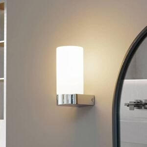 Lucande Basolo - Silver Wall Lamp - Bathroom, Crystal, 17.2cm Lucande Basolo - Silver Wall Lamp - Bathroom, Crystal, 17.2cm