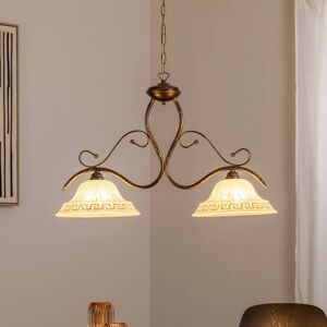 Glass Pendant Light BILIARDO GIORGIO ONLI, dimmable, Bronze / antique brass, Living / Dining Room, Glass, Country House / Rustic, Ceiling Light Glass Pendant Light BILIARDO GIORGIO ONLI, dimmable, Bronze / antique brass, Living / Dining Room, Glass, Country House / Rustic, Ceiling Light