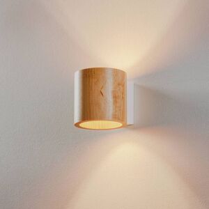SOLLUX LIGHTING Wall Lamp - Wooden Cylindrical - Wall Lamp SOLLUX LIGHTING Wall Lamp - Wooden Cylindrical - Wall Lamp