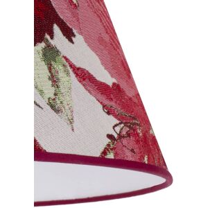 Sofia lampshade, height 31 cm, red floral pattern Duolla, Red, Textile / fabric / silk Sofia lampshade, height 31 cm, red floral pattern Duolla, Red, Textile / fabric / silk