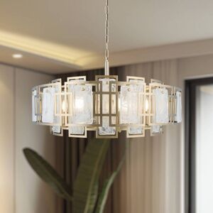 Chandelier Karmella Lucea, dimmable, Bronze / antique brass, Living / Dining Room, metal, Ceiling Light Chandelier Karmella Lucea, dimmable, Bronze / antique brass, Living / Dining Room, metal, Ceiling Light