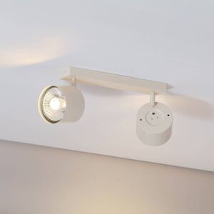 Chloe adjustable 2-bulb downlight, beige Argon, dimmable, Cream / amber, Living / Dining Room, metal, Modern, Ceiling Light Chloe adjustable 2-bulb downlight, beige Argon, dimmable, Cream / amber, Living / Dining Room, metal, Modern, Ceiling Light