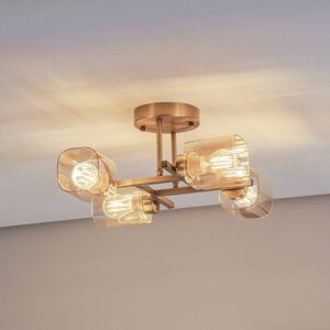 Ceiling Light Horia Avonni, dimmable, Bronze / antique brass, Living / Dining Room, Glass, Ceiling Light Ceiling Light Horia Avonni, dimmable, Bronze / antique brass, Living / Dining Room, Glass, Ceiling Light