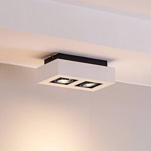 Arcchio spotlight Vince, 25 cm, 2-bulb, white/chrome, GU10 VINCE Arcchio, dimmable, White / opal, Hallway, Aluminium, Modern, Ceiling Light Arcchio spotlight Vince, 25 cm, 2-bulb, white/chrome, GU10 VINCE Arcchio, dimmable, White / opal, Hallway, Aluminium, Modern, Ceiling Light