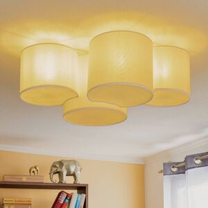 TK Lighting Mona Semi Flush Ceiling Light White 4xE27 TK Lighting Mona Semi Flush Ceiling Light White 4xE27