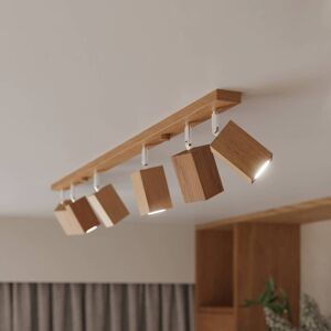 Envostar Peach Puff downlight wood cuboid 6-bulb Envostar, dimmable, Light wood, Living / Dining Room, Wood, Modern, Ceiling Light Envostar Peach Puff downlight wood cuboid 6-bulb Envostar, dimmable, Light wood, Living / Dining Room, Wood, Modern, Ceiling Light
