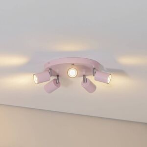 Ceiling spotlight Fun, pink, Ø 30 cm, adjustable, GU10 Fun Luminex, dimmable, Violet / pink / rose, Living / Dining Room, metal, Modern, Ceiling Light Ceiling spotlight Fun, pink, Ø 30 cm, adjustable, GU10 Fun Luminex, dimmable, Violet / pink / rose, Living / Dining Room, metal, Modern, Ceiling Light