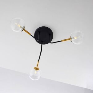 Ceiling Light Burano Jupiter, dimmable, Black, Living / Dining Room, Glass, Modern, Ceiling Light Ceiling Light Burano Jupiter, dimmable, Black, Living / Dining Room, Glass, Modern, Ceiling Light