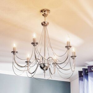 Chandelier Retro Domiluce, dimmable, Chrome / silver, Living / Dining Room, metal, Ceiling Light Chandelier Retro Domiluce, dimmable, Chrome / silver, Living / Dining Room, metal, Ceiling Light