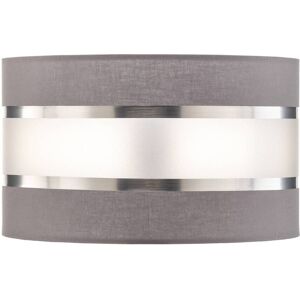 Lampshade Helen E27 Ø25/height 15cm grey/silver HELAM, Alu / grey / zinc, Textile / fabric / silk Lampshade Helen E27 Ø25/height 15cm grey/silver HELAM, Alu / grey / zinc, Textile / fabric / silk