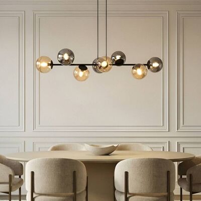 Lindby Isamer Pendant Lamp - Black Metal Lindby Isamer Pendant Lamp - Black Metal