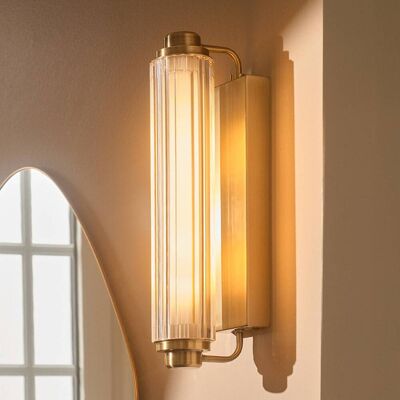 Nordlux Wall Light Nimal Double, dimmable, Brass / gold, Bathroom, Plastic, Wall Light Nordlux Wall Light Nimal Double, dimmable, Brass / gold, Bathroom, Plastic, Wall Light
