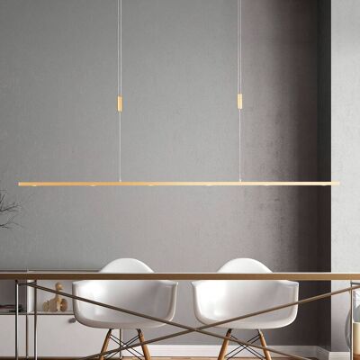 Lucande Tolu Pendant Lamp - Brass, Height Adjustable, Dimmable - Pendant lamp Lucande Tolu Pendant Lamp - Brass, Height Adjustable, Dimmable - Pendant lamp