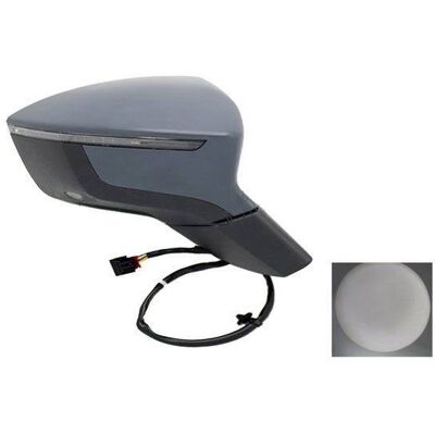 Alkar 6144094 Electric Heated Foldable Convex Exterior Mirror - SEAT Alkar 6144094 Electric Heated Foldable Convex Exterior Mirror - SEAT