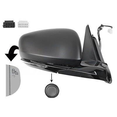 VAN WEZEL Renault Right Side Heated Complete Mirror - Side Mirror VAN WEZEL Renault Right Side Heated Complete Mirror - Side Mirror
