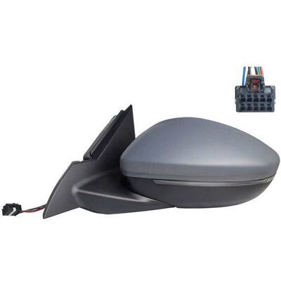 Alkar Opel Mokka Heated Primed Left Exterior Mirror - Exterior Mirror Alkar Opel Mokka Heated Primed Left Exterior Mirror - Exterior Mirror