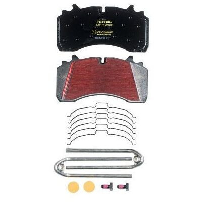 TEXTAR Model 2933601 Brake Pads Kit - Wear Indicator, Caliper Screws, Lightweight Tech TEXTAR Model 2933601 Brake Pads Kit - Wear Indicator, Caliper Screws, Lightweight Tech