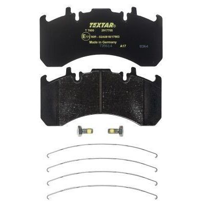 TEXTAR 2917705 Brake Pads Kit - Rear Disc Brake Components TEXTAR 2917705 Brake Pads Kit - Rear Disc Brake Components
