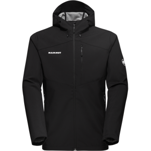 Mammut Windproof softshell hooded jacket Outdoor SO Hooded Jacket Men - black, XL Mammut Windproof softshell hooded jacket Outdoor SO Hooded Jacket Men - black, XL