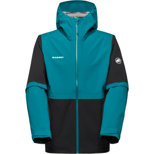Mammut Linard Guide HS Hooded Jacket Men - black-deep teal, M Mammut Linard Guide HS Hooded Jacket Men - black-deep teal, M