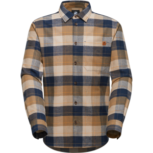 Mammut 100% organic cotton flannel Trovat Longsleeve Shirt Men - marine-savannah, XXL Mammut 100% organic cotton flannel Trovat Longsleeve Shirt Men - marine-savannah, XXL