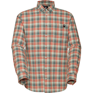 Mammut Breathable, hemp-blend long-sleeved shirt Trovat Summer Longsleeve Shirt Men - silver sage- red, L Mammut Breathable, hemp-blend long-sleeved shirt Trovat Summer Longsleeve Shirt Men - silver sage- red, L