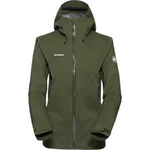 Mammut Reliable hardshell with all-mountain performance Outdoor HS Hooded Jacket Women - dark marsh, M Mammut Reliable hardshell with all-mountain performance Outdoor HS Hooded Jacket Women - dark marsh, M