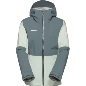 Mammut Linard Guide HS Hooded Jacket Women - silver sage-strata, M Mammut Linard Guide HS Hooded Jacket Women - silver sage-strata, M