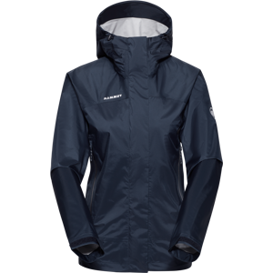 Mammut Hard shell jacket made from sustainable materials Microlayer 2.0 HS Hooded Jacket Women - marine, S Mammut Hard shell jacket made from sustainable materials Microlayer 2.0 HS Hooded Jacket Women - marine, S