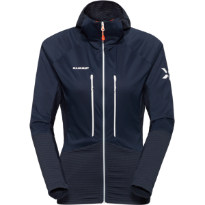 Mammut Technical hybrid jacket with stretch fleece Eiger Nordwand ML Hybrid Hooded Jacket Women - night, XL Mammut Technical hybrid jacket with stretch fleece Eiger Nordwand ML Hybrid Hooded Jacket Women - night, XL