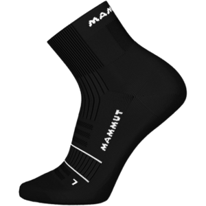 Mammut Breathable, cushioned trail running socks Trail Running Targeted Cushion Quarter Socks - black-white, M/39-41 Mammut Breathable, cushioned trail running socks Trail Running Targeted Cushion Quarter Socks - black-white, M/39-41