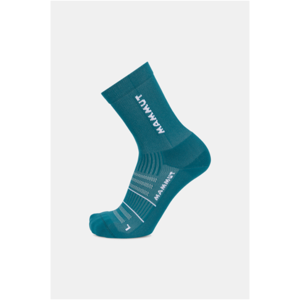 Mammut Breathable, cushioned trail running socks Trail Running Targeted Cushion Crew Socks - deep teal-white, S/36-38 Mammut Breathable, cushioned trail running socks Trail Running Targeted Cushion Crew Socks - deep teal-white, S/36-38