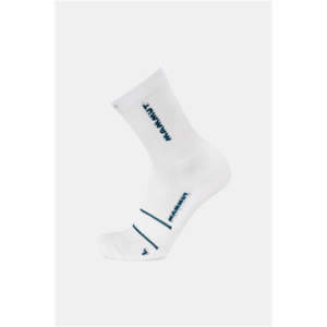 Mammut Lightweight, durable trail running socks Trail Running Lightweight Merino Crew Socks - white-deep teal, S/36-38 Mammut Lightweight, durable trail running socks Trail Running Lightweight Merino Crew Socks - white-deep teal, S/36-38
