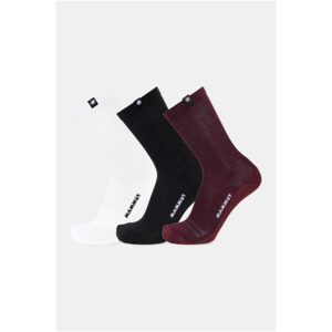 Mammut Breathable, cushioned everyday socks Everyday Crew Socks 3 Pack - white-vin-black, L/42-44 Mammut Breathable, cushioned everyday socks Everyday Crew Socks 3 Pack - white-vin-black, L/42-44