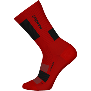 Mammut Breathable merino-blend mountaineering crew socks Mountaineering Lightweight Merino Crew Socks - red-black, XL/45-47 Mammut Breathable merino-blend mountaineering crew socks Mountaineering Lightweight Merino Crew Socks - red-black, XL/45-47