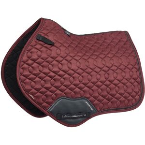 LeMieux - Crystal Suede Close Contact Square - Jumping Saddle Pad - Red Yellow L LeMieux - Crystal Suede Close Contact Square - Jumping Saddle Pad - Red Yellow L