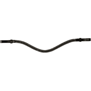 Horze - Columbia - Browband - Black Black S Horze - Columbia - Browband - Black Black S