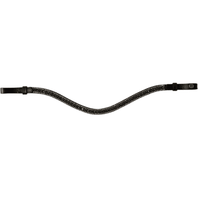 Horze - Columbia - Browband - Black Black L Horze - Columbia - Browband - Black Black L