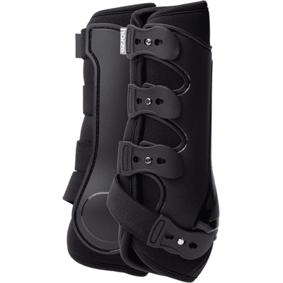 Horze - Malmo x2 - Tendon & Brushing Boots - Black Black XL Horze - Malmo x2 - Tendon & Brushing Boots - Black Black XL