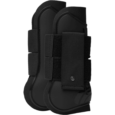 Horze - Panache x2 - Tendon & Brushing Boots - Black Blue L Horze - Panache x2 - Tendon & Brushing Boots - Black Blue L