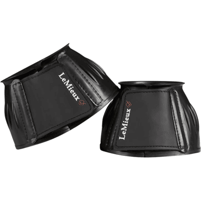 LeMieux - Rubber - Bell Boots - Black Black L LeMieux - Rubber - Bell Boots - Black Black L