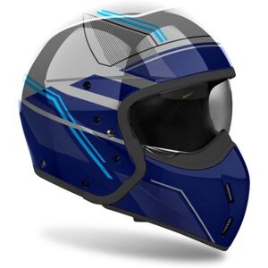 Airoh J110 Slim Blue Lucido Motorcycle Helmet - Motorcycle Helmet Airoh J110 Slim Blue Lucido Motorcycle Helmet - Motorcycle Helmet