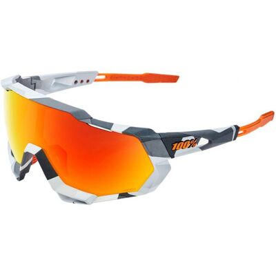 100% Speedtrap - soft tact grey camo/HIPER red multilayer mirror 100% Speedtrap - soft tact grey camo/HIPER red multilayer mirror