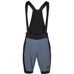 Fox - Flexair Ascent - Mens Bib Shorts - Grey Black S Fox - Flexair Ascent - Mens Bib Shorts - Grey Black S